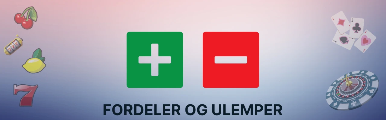 Fordeler og ulemper ved casino velkomstbonus